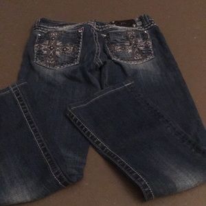 Miss me size 28 jeans bedazzled